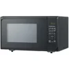 0.9 cubic foot matte black microwave oven with 6 quick setting menu options, easy to read LED display, and child safety lock 3