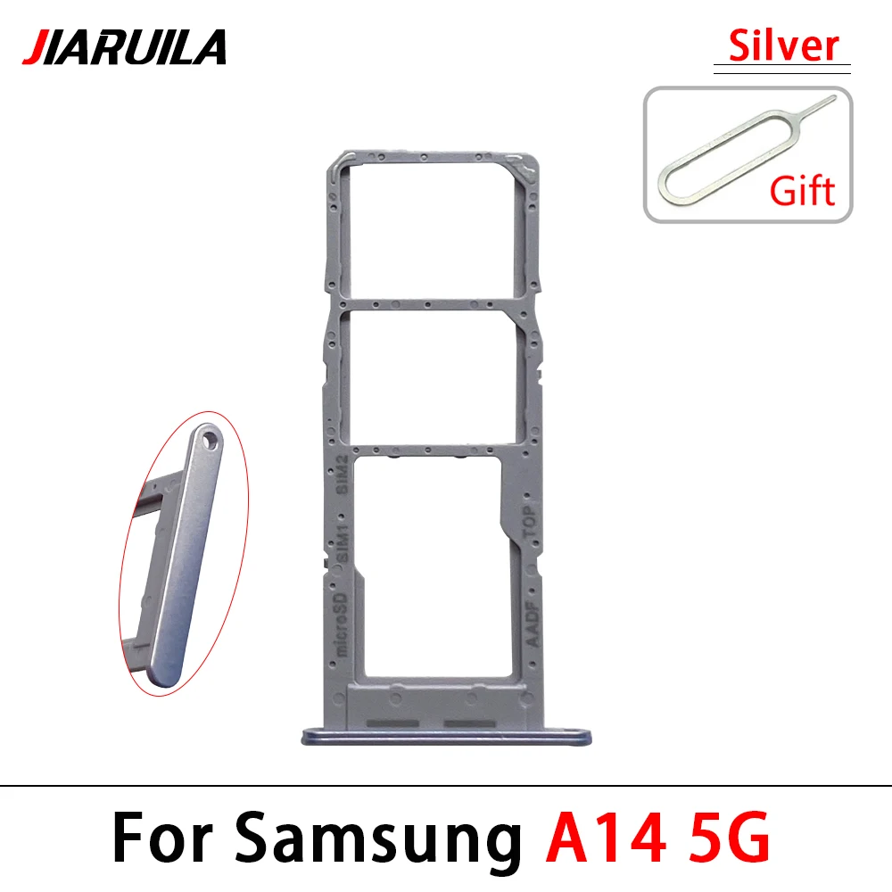 Dual Card SIM-Kartenhalter Fach Chip Slot Schublade Halter Adapter Buchse + Pin für Samsung A32 A14 4G / A14 5G / A32 5G – Detail 8