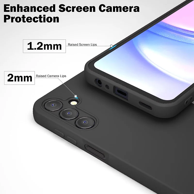 Durable Shockproof Silicone Phone Case - Enhanced Protection Cover