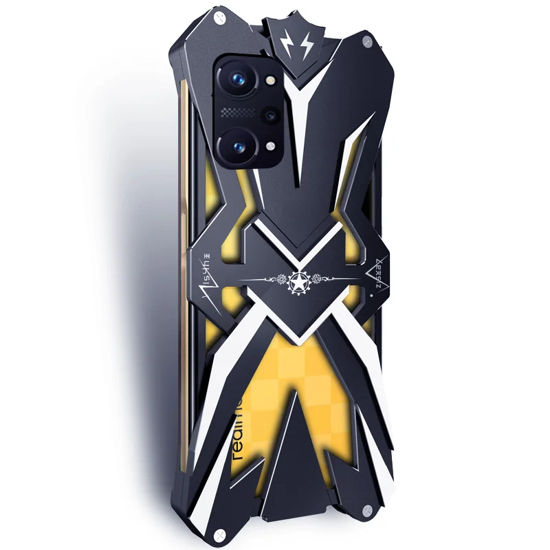 Original Zimon Metal Luxury New Thor Heavy Duty Armor Metal Aluminum Phone Case Covers For Oppo Realme Q5 Pro Cases Cover