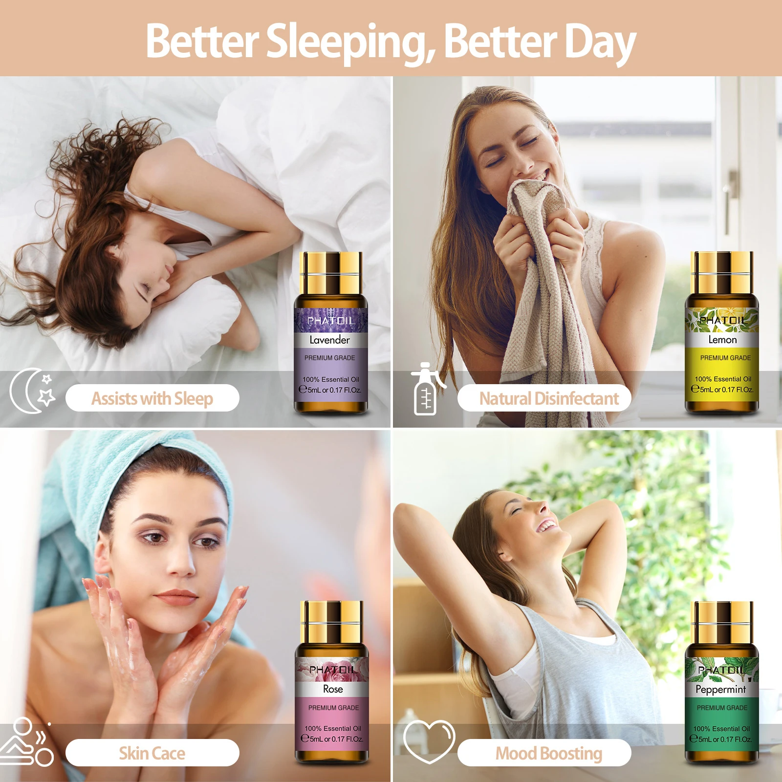 15pcs Natural ESSENTIAL OIL SET 5