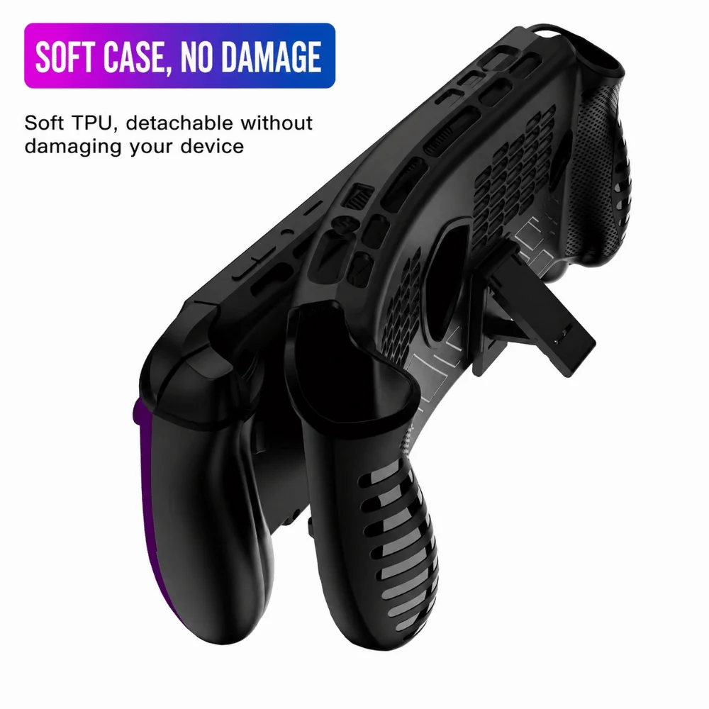 Custodia per console da gioco portatile in TPU con cavalletto, cover protettiva antiurto, guscio ergonomico antiscivolo per MSI Claw 8 EX AI+ - Image 2