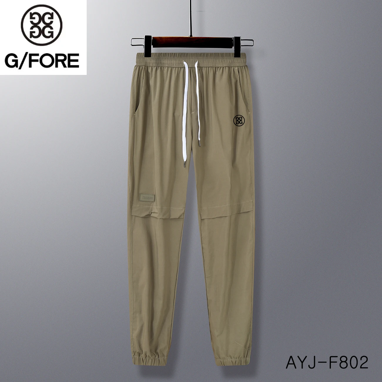 Malbon Golf Men Vintage Cargo Pants 2023 Male Hip hop Khaki Black