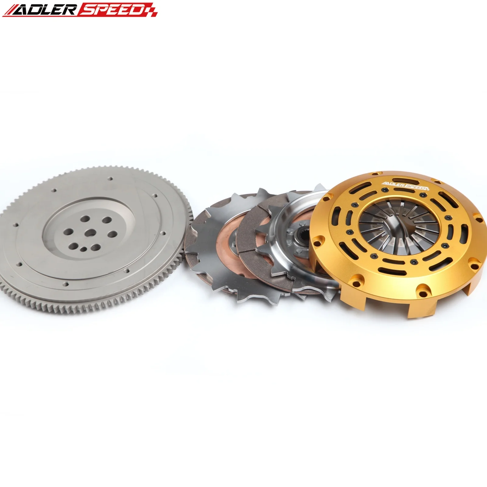 ADLERSPEED 레이싱 트윈 디스크 클러치 키트 (ECLIPSE TSi LASER RS 4G63 AWD 6볼트 표준 WT용)