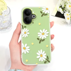 Candy Colored Dancing Daisies Phone Case Cover for Vivo Y400 Pro 5G (Grass Green)