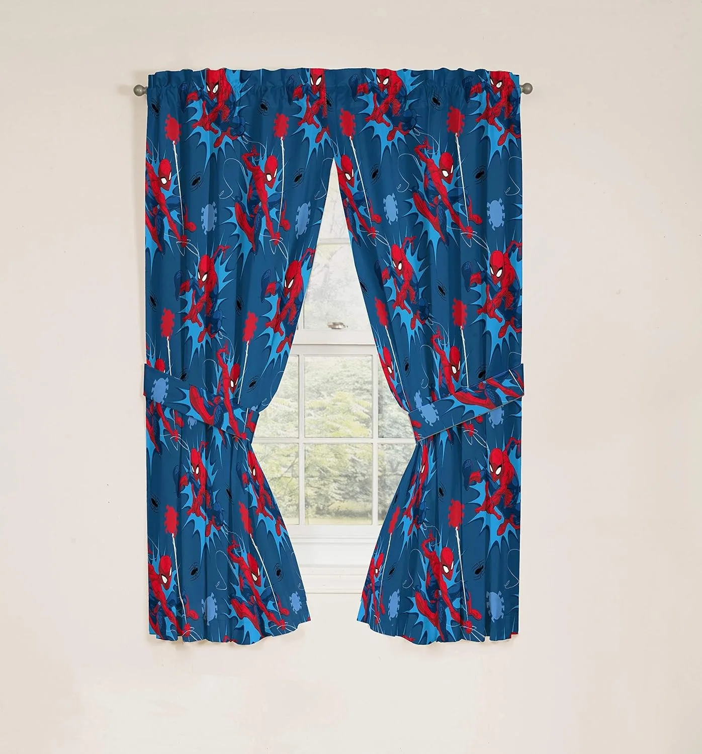 Marvel, Spider Man Curtains For Living Room Anime Blackout Curtains Perforated Cartoon Cute Dustproof Living Room Bedroom 2
