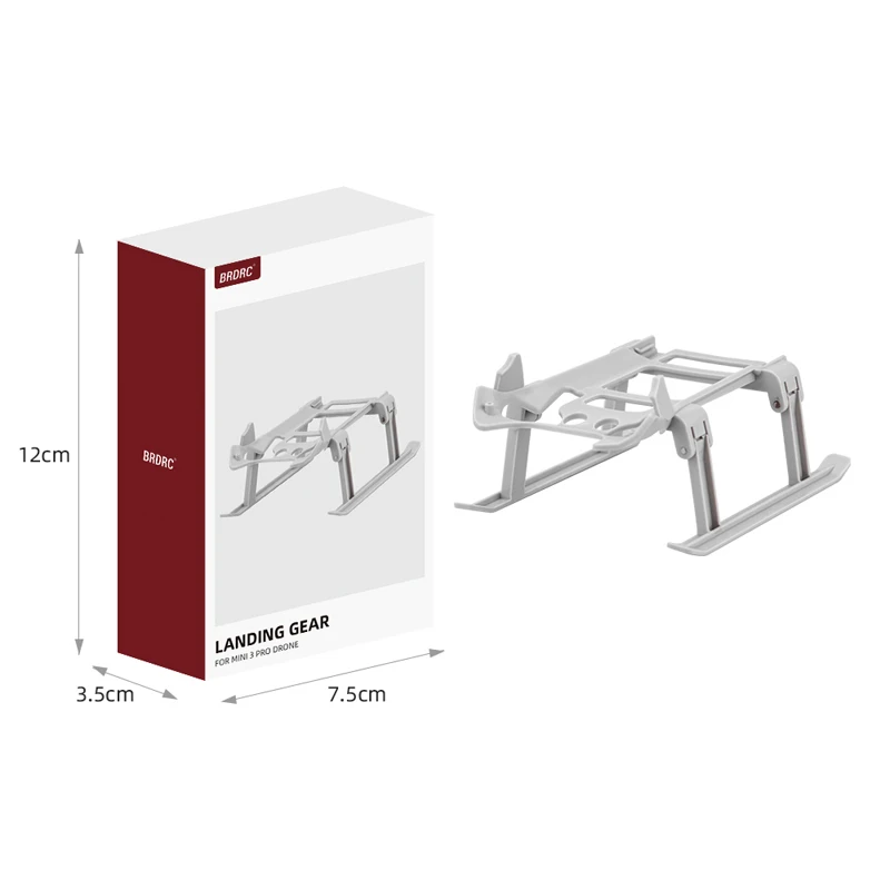 Shock-Absorption Landing Gear Extensions for DJI Mini 3 Pro Drone Quick Release Height Extender Sled Shape Protector Accessory