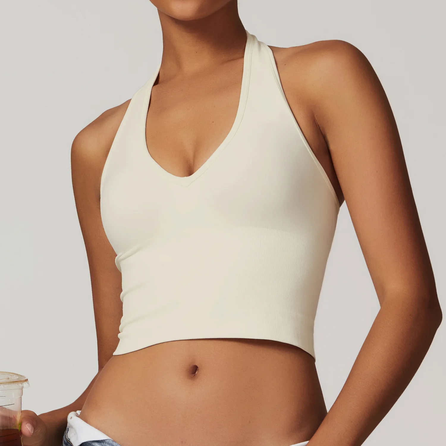 Seamless Open Back Sports Bra 5