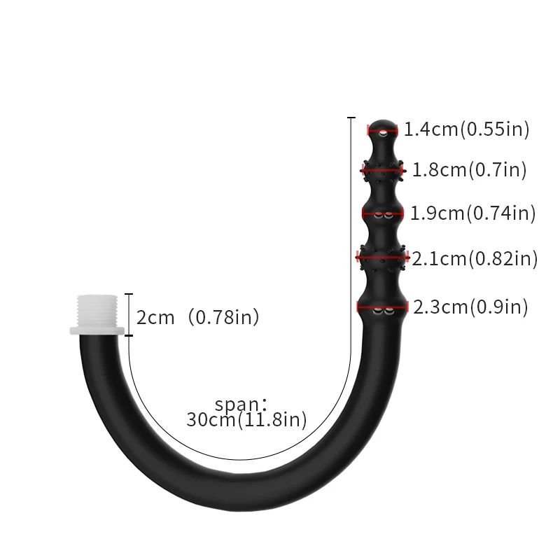 New Silicone Enema For Shower Bidet Wash Portable Enema Anal Douche Head Manguera Ducha Shower Anal Cleaning Bidet Shower