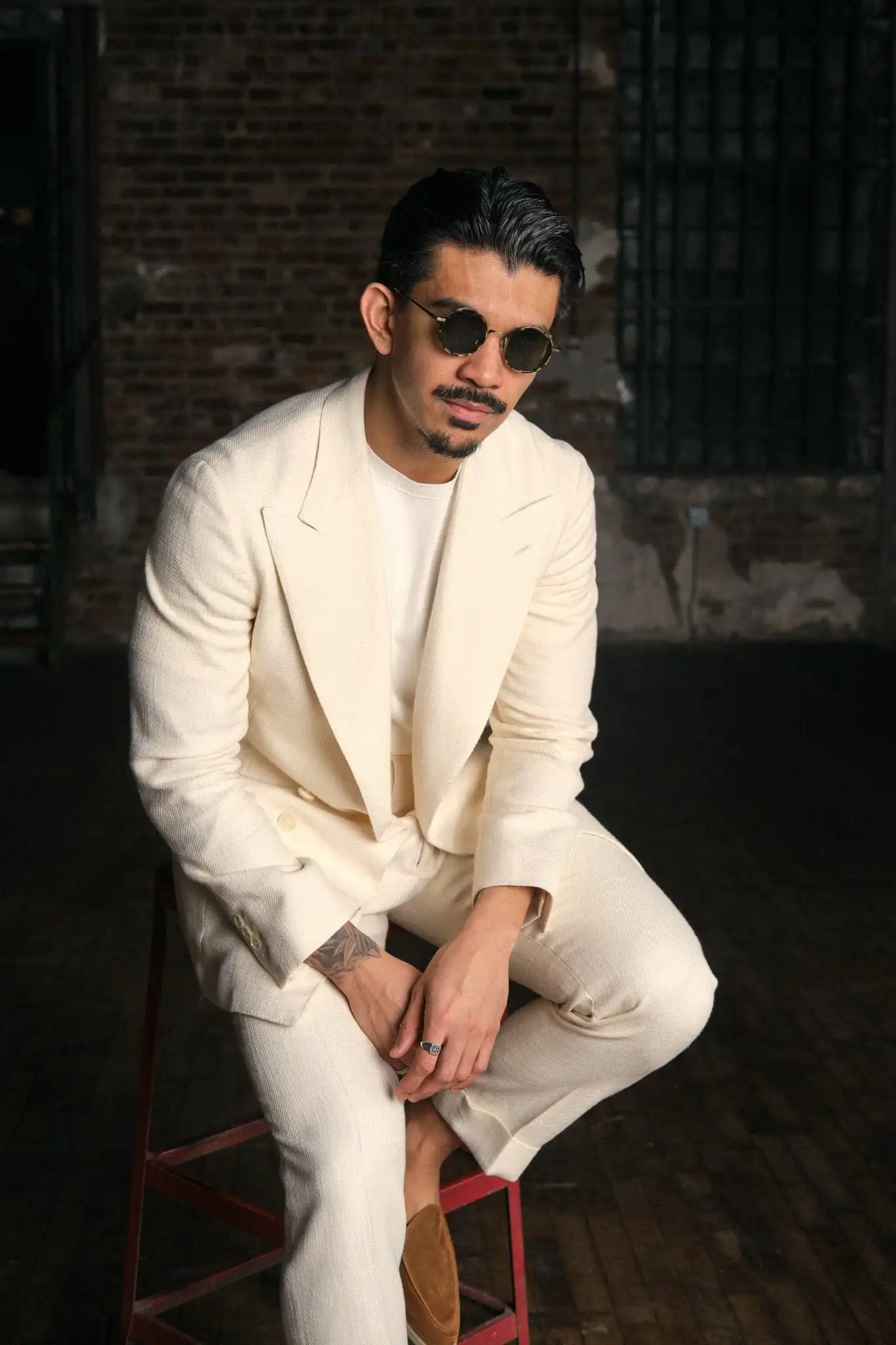 Fashion Ivory Summer Linen Elegant Men Suit Casual Slim Fit Blazer Double Breasted High Quality Custom 2 Piece Set Costume Homme