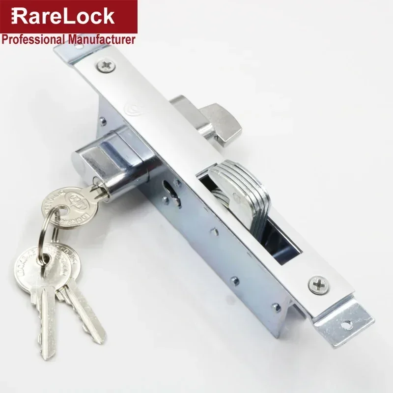 Sliding Door Lock 3 keys for Bedroom Bathroom Accessory DIY Home Hardware