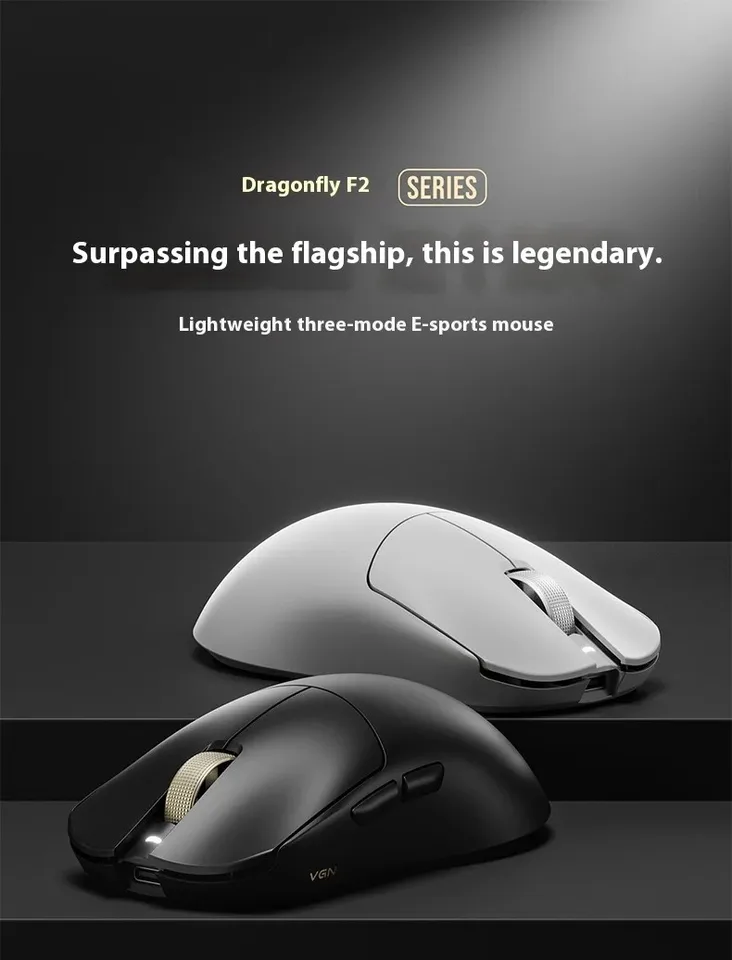 VGN Dragonfly F2 Pro Max Gaming Mouse Dual 8k Lightweight Wireless