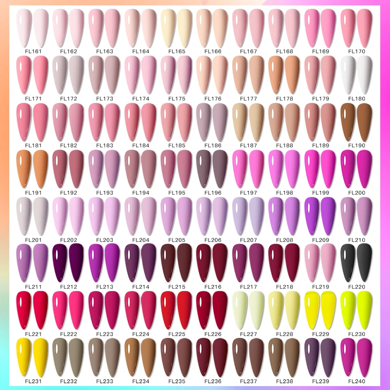 10pcs Gel Nail Polish Set with Nail Lamp, Base Top Coat Long Lasting Soak Off UV Gel Polish Kits for Nail Art DIY Design Vernis 6