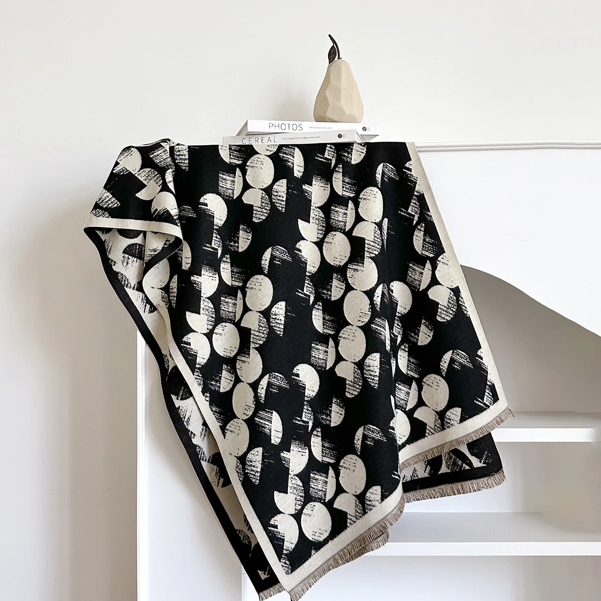 2025 Winter Warm Cashmere Scarf for Women Luxury Jacquard Pashmina Shawl Wrap Neckerchief Female Bufanda Echarpe Design Headband