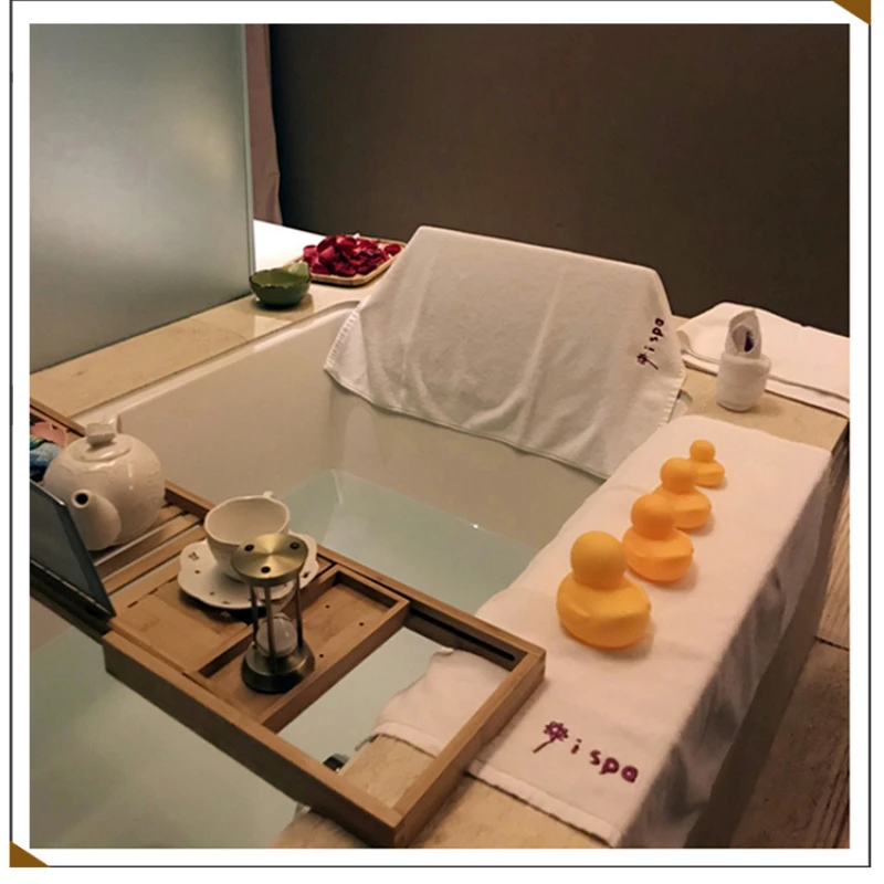 Extendable Spa Bathtub Bamboo Tray Bathtub Caddy Organizer Rack Book Wine Tablet Holder Non-slip Bottom Bath Tub Tray