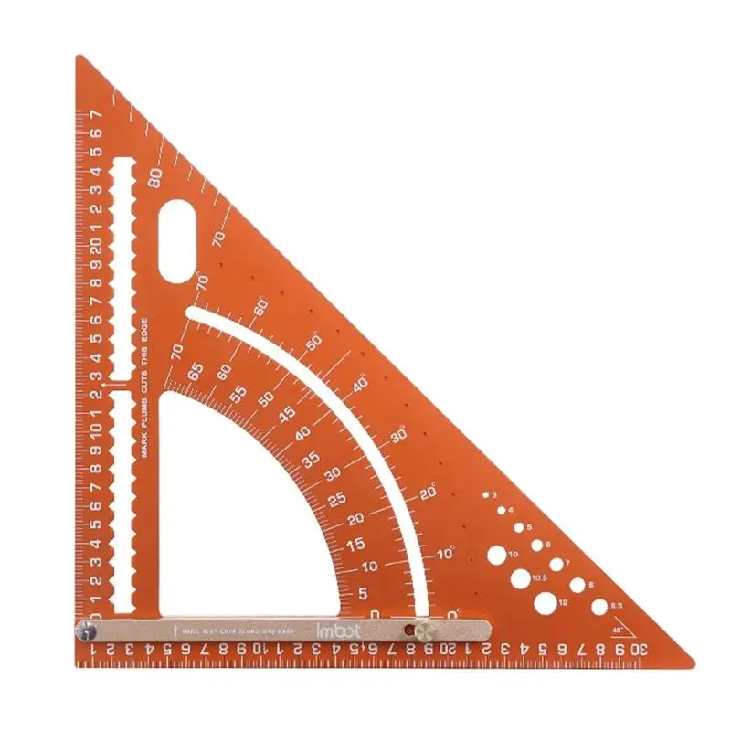 Aluminiumlegierung Zimmerei Dreieck Lineal Holzbearbeitung Quadrat Bau Quadrat Für Männer Profis Bastler Frauen D2RD – Detail 5