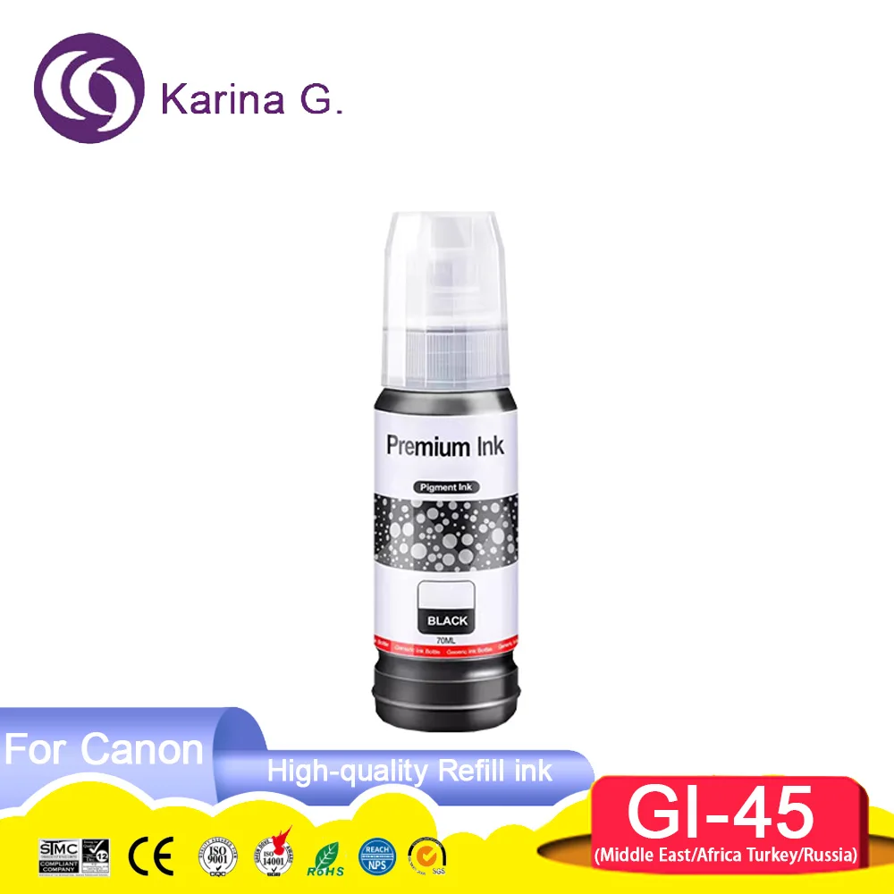 GI45 GI-45 GI45 Premium Color Compatible Bottle Water Based Refill Pigment Ink f