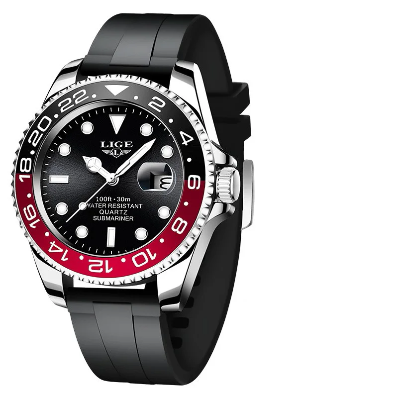 Men's Luxury Luminous Stainless Steel Waterproof Quartz Wristwatch