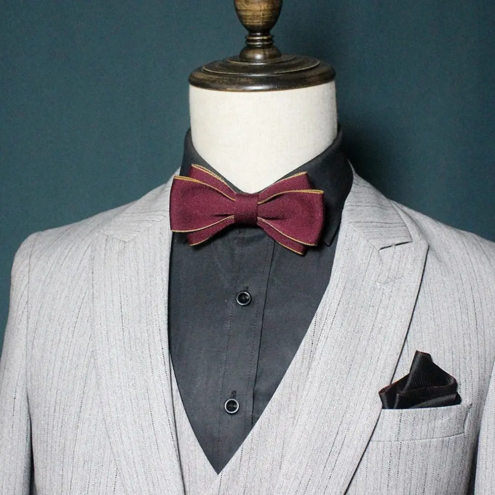 

Suit Accessories Skinny Groom Cravat English Gentleman Style Formal Business Ties Men Ties Solid Classic Ties Bowknot Bowtie