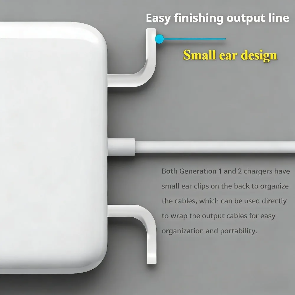 AC 어댑터 45W 60W 85W Mgsafe1-L 마그네틱 충전 전원 어댑터 (맥북 에어/프로 A1369 A1370 A1181 A1278 A1286 A1297 등)