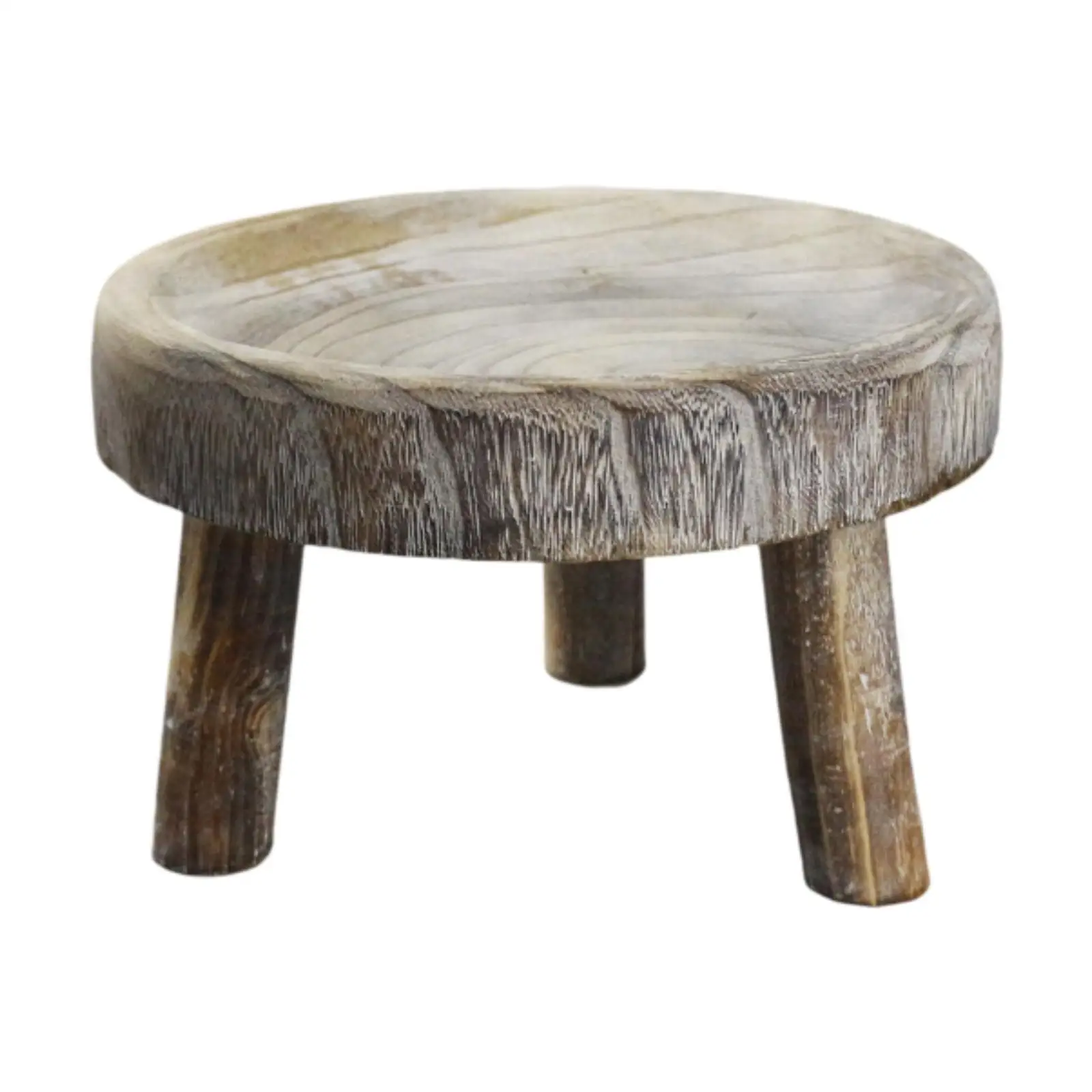 Wooden Planter Stool Stand Planter Holder for Farmhouse Living Room Bathroom