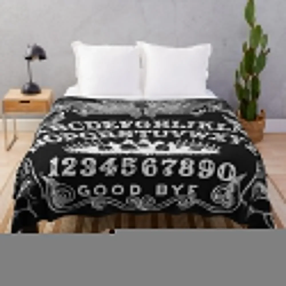 

black witch board Throw Blanket fluffy Bed Furry Blankets