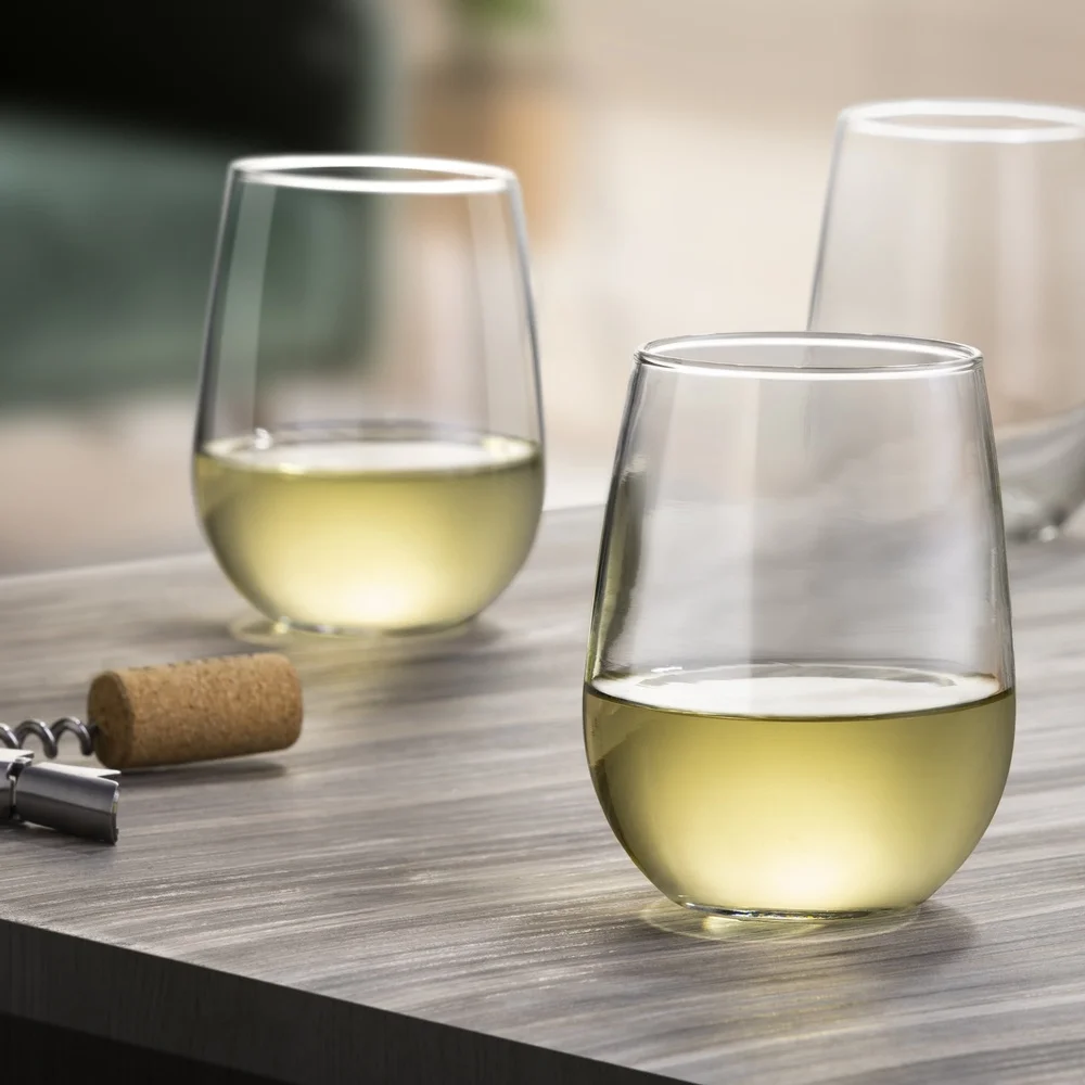 4 pack 17oz Stemless Wine Glass 5