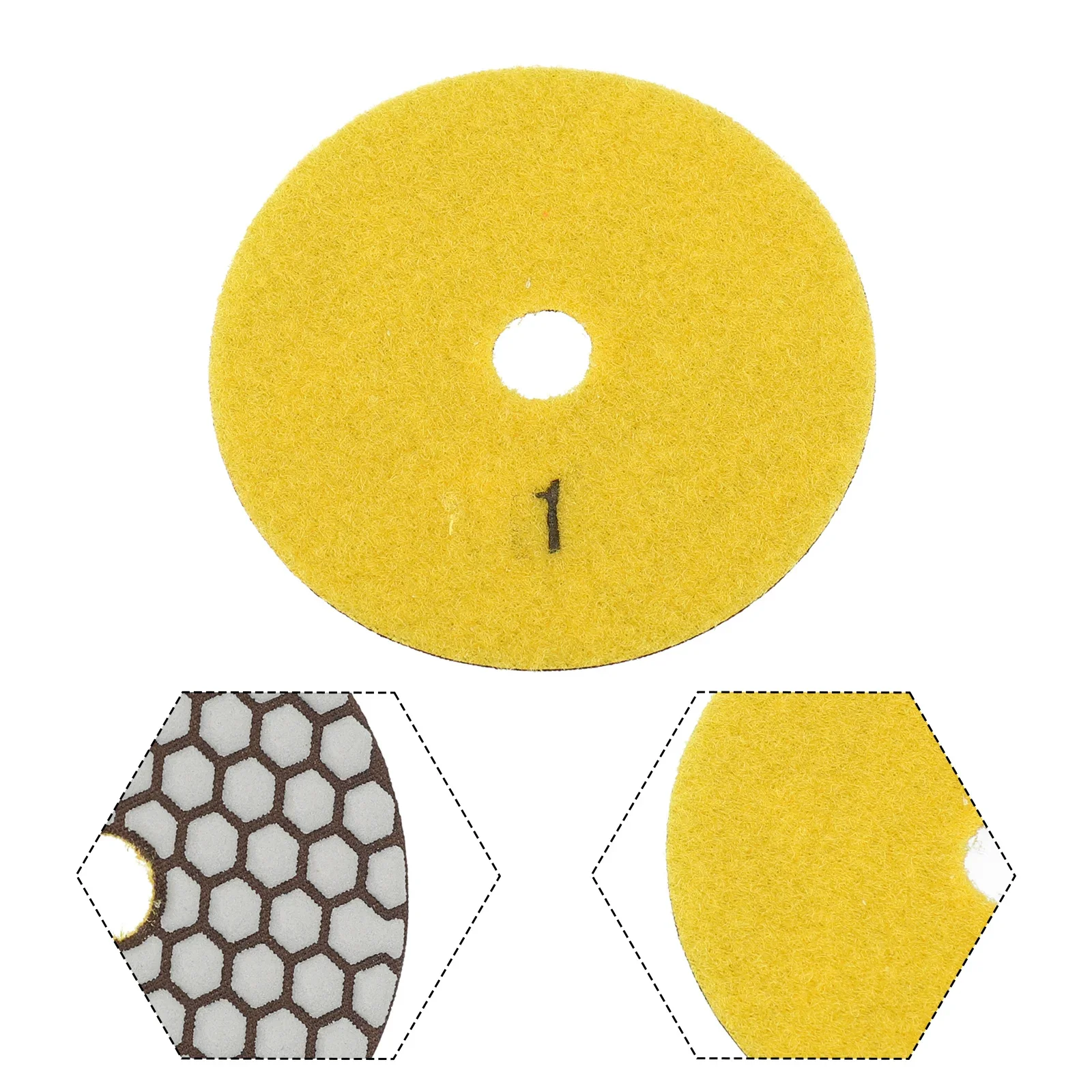 4 Inch Diamond Dry Polishing Pad Metal Cutting Disc Flexible Sandi Flexible Smooth Polishing Resin Abrasives