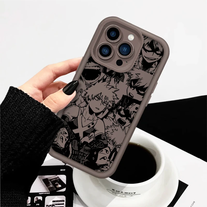 thumbnail image 1 of My Heroes Academy Comics Art Eye Ladder para Apple iPhone 15 14 13 12 11 XS XR X Pro Max Plus, Funda para teléfono, 1 of 5