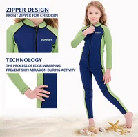 New Kids Wetsuit Neoprene 1.5mm/3mm Boys and Girls Thick Warm Scuba Diving Suit Underwater Free-diving Split Long Sleeve 4