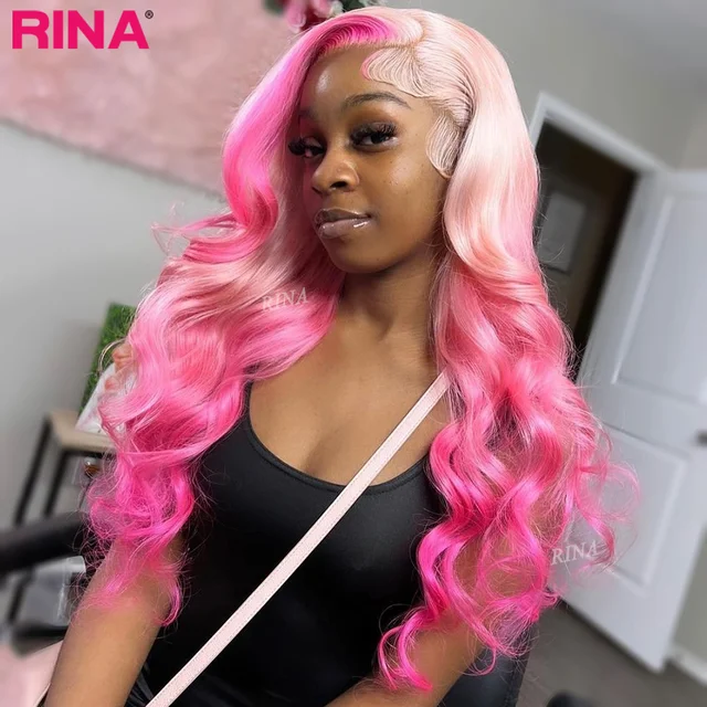 13x4 Light Pink Lace Front Wigs Brazilian Remy Human Hair 28 30 Inch Deep  Wave Transparent Lace Frontal Wig Preplucked Hairline - AliExpress