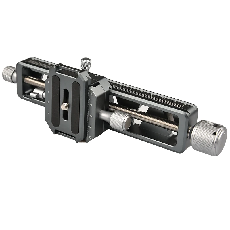 Vlogmagic VM-18 Macro Focusing Rail with Screw-Knob Clamp Integrated Arca-Type Quick Release System for Macros Photography