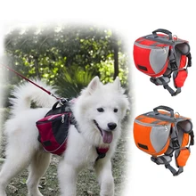 Pet Outdoor Backpack Large Capacity Dog Adjustable Saddle Bag Luxury Dog Backpack Harness Carrier for Traveling Hiking