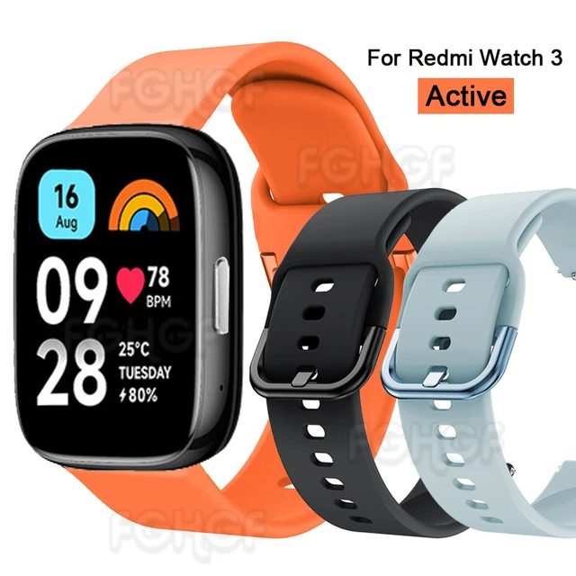 Correa silicona Redmi Watch 3 Active / Lite (negro