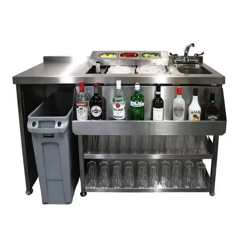 Cocktail Station Professional manufacturers one stop solution customization Stainless steel cocktail bar station
