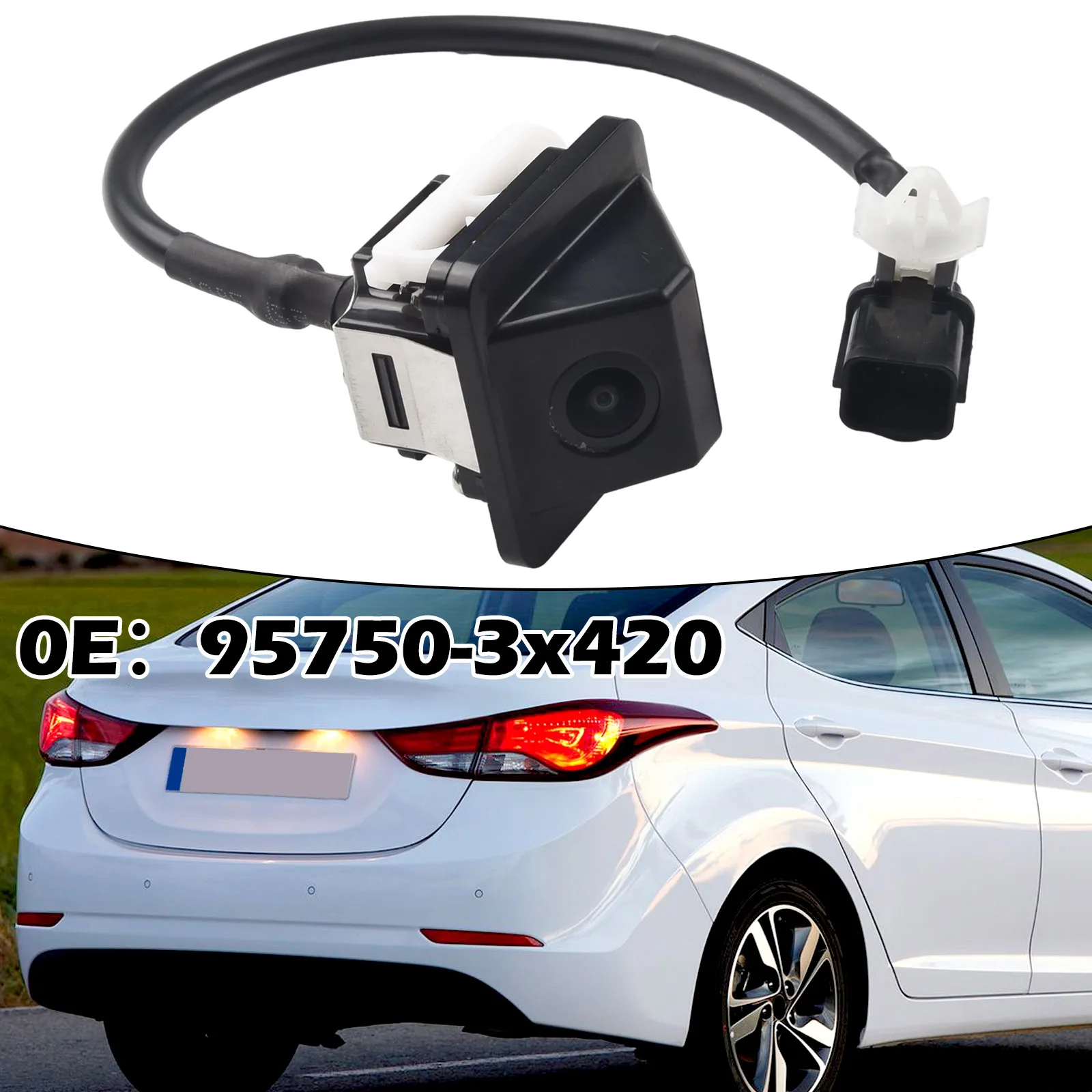 

95750-3X420 Back Up Camera 6 Pins Metal Plastic 95750-3X026 95750-3X100 Black For Hyundai Elantra For Hyundai Elantra New