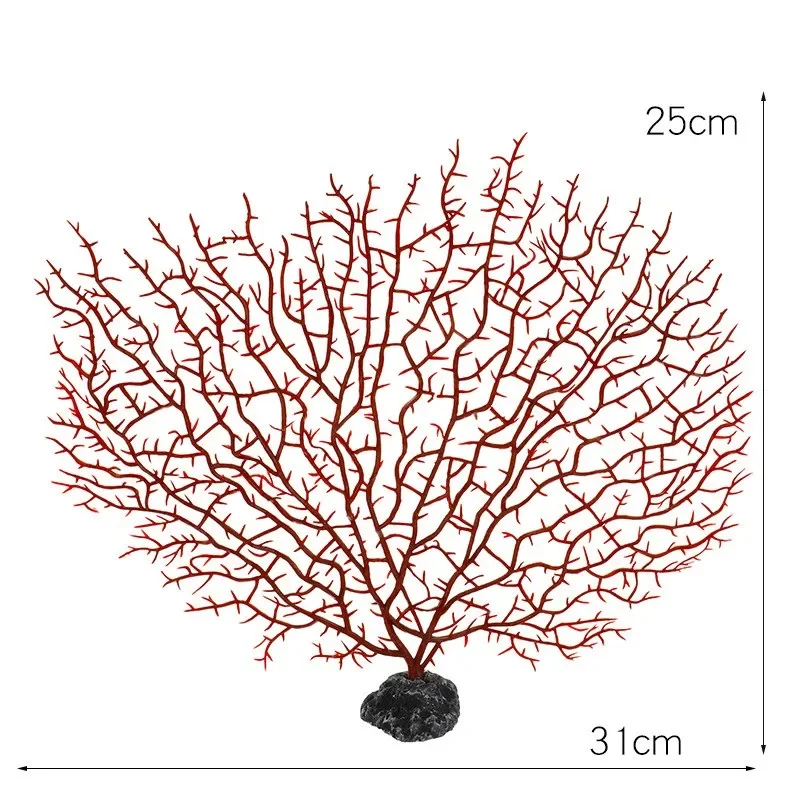 Underwater Artificial Coral Plant Ornament, Aquatic Plant for Aquarium, Fish Tank Landscape Decoration