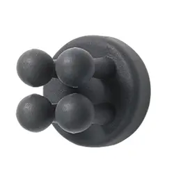 Silicone Multi - Purpose Adhesive Bathroom Storage Holder (Black)