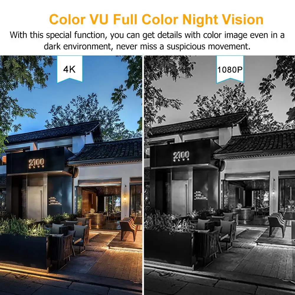 Telecamera WIFI 2K visione notturna a colori luce stroboscopica e sirena Ezviz HC3 2K IP67