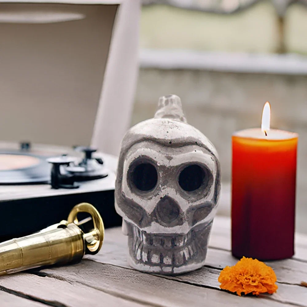 Aztec Skull Whistle Creepy Loud Human Scream War Death Whistle High Decibels Sounding for Halloween Gift