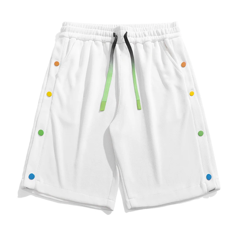 Men's Shorts Summer Nickel Pants Waist Solid Color Fashion Clothing Sweatpants Joggers Basketball Clothes Casual Knee Length