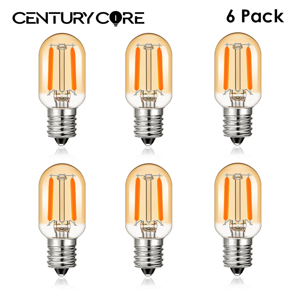 Replaceable T22 Led Bulb E14 220V Retro 110V 1W E12 Warm White Tube Filament Lamp Chandelier String Light Christmas Decoration tube light bulb led e14 e12 dimmable 3w 110v 220v vintage replaceable warm white chandelier soft filament lamp decoration light