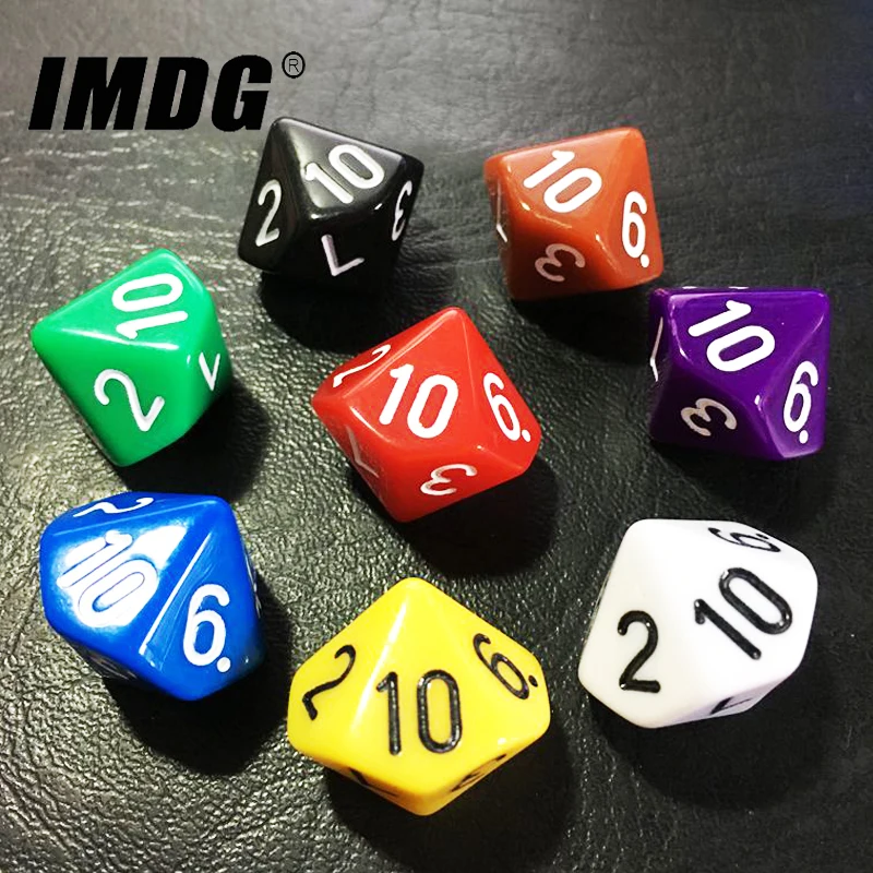 D10 Dice 10pcs/pack acrylic dice game dice dice set