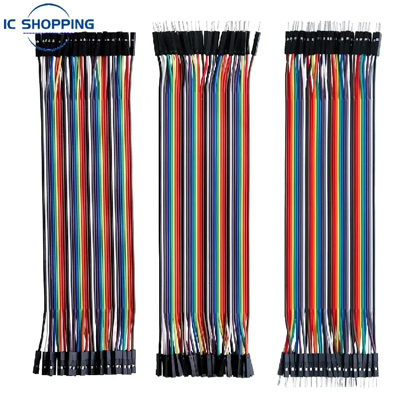 40-Piece DuPont Jumper Wire Set for DIY Electronics Projects