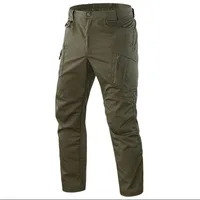 Pantalon Cargo pour hommes, multi-poches, imperméable, résistant à l'usure, salopette d'entraînement décontractée, vêtements confortables et respirants 4