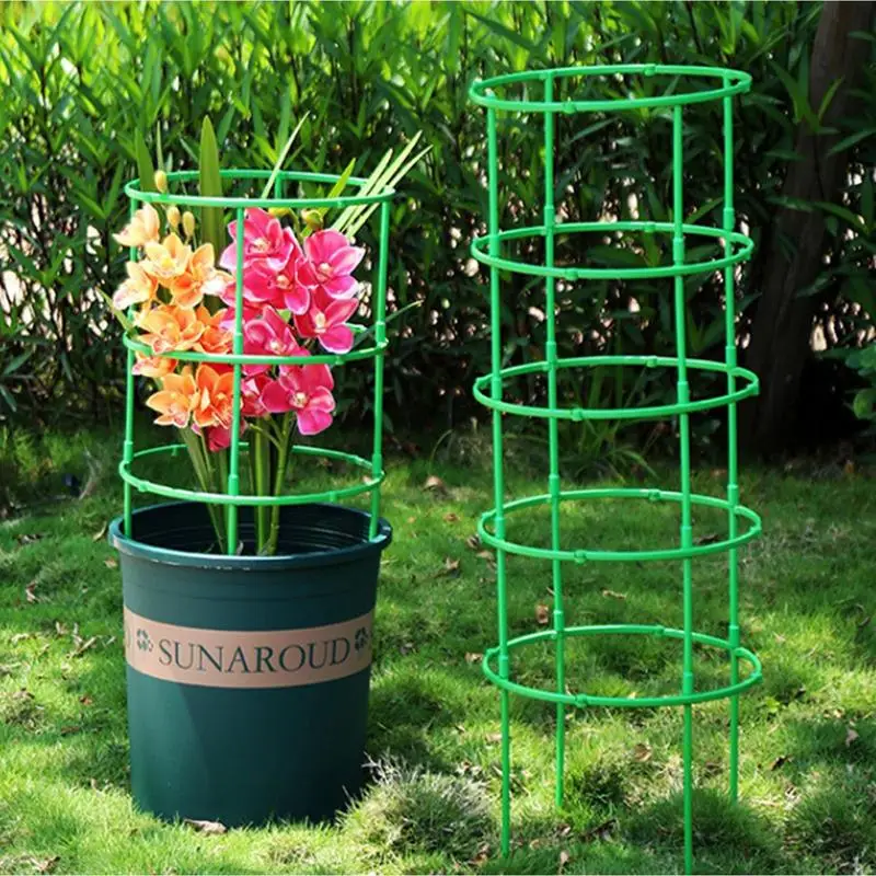 

Plant Support Stakes With Clips Garden Pot Plant Supporter Tomato Plants Climbing Stakes Kit For Climbing Plants Vegetables