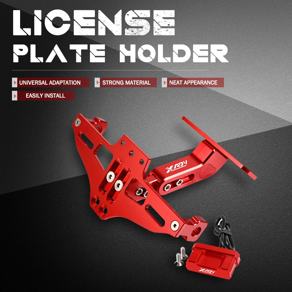

Motorcycle License Plate Bracket Licence Plate Holder LED Turn Signals Light For HONDA XADV 750 X-ADV 750 XADV750 X ADV 750