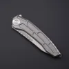 TWOSUN TS45 Folding Knife D2 M390 Steel Knife edc Gear for Men Titanium Handle Ball Bearing Outdoor Hunting Camping  Pocket Tool 5