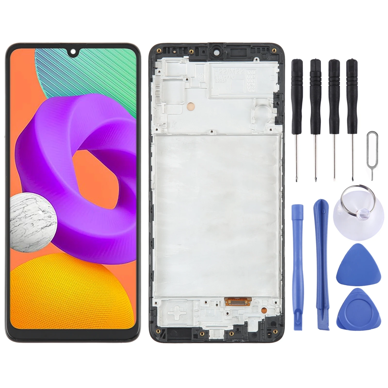 

Original OLED LCD Screen for Samsung Galaxy M22 SM-M225 Digitizer Full Assembly with Frame