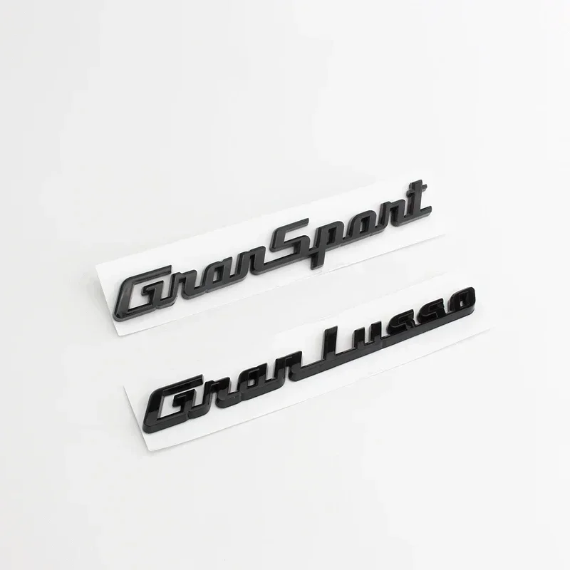 Maserati GTS Ghibli Gransport Granlusso Quattroporte 용 블랙 ABS 사이드 펜더 엠블럼 후면 부츠 트렁크 로고 배지 스티커 데칼